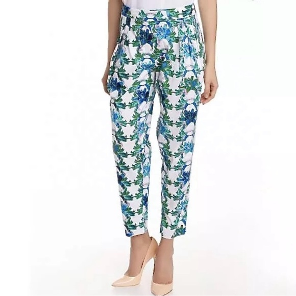 M Missoni Floral Cropped Trousers Pants Size 46/ US 14 - Picture 1 of 13